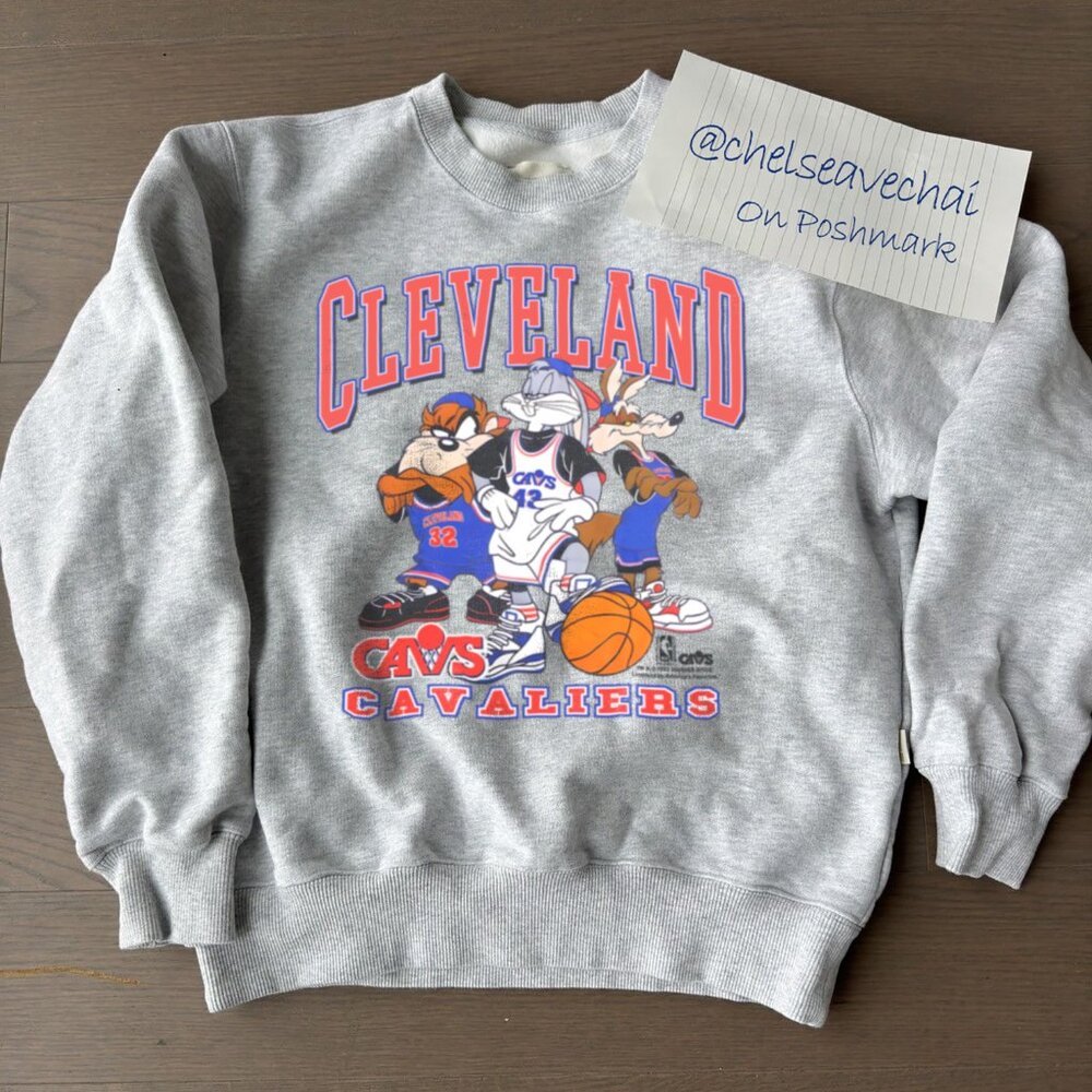 Vintage CIeveIand Cavaliers Basketball Sweatshirt, Looney Tunes Cavalier Shirt
